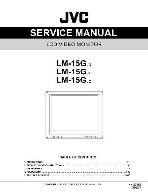 Сервисная инструкция JVC LM-15G ― Manual-Shop.ru