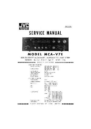 Сервисная инструкция JVC MCA-V7E ― Manual-Shop.ru