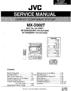 Сервисная инструкция JVC MX-D302T, CA-D302T ― Manual-Shop.ru