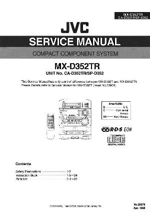 Сервисная инструкция JVC MX-D352TR ― Manual-Shop.ru