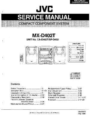 Сервисная инструкция JVC MX-D402T ― Manual-Shop.ru