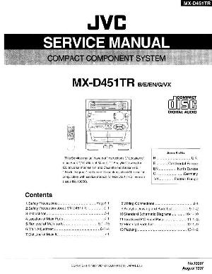 Сервисная инструкция JVC MX-D451 ― Manual-Shop.ru