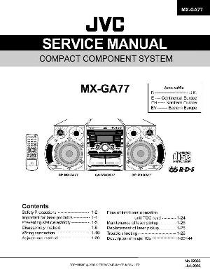 Сервисная инструкция JVC MX-GA77 ― Manual-Shop.ru