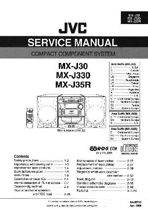 Сервисная инструкция JVC MX-J30, MX-J35R, MX-J330 ― Manual-Shop.ru