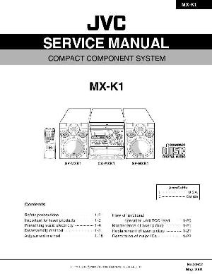 Сервисная инструкция JVC MX-K1, CA-MXK1 ― Manual-Shop.ru
