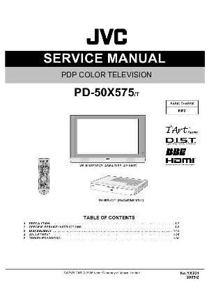 Сервисная инструкция JVC PD-50X575 ― Manual-Shop.ru