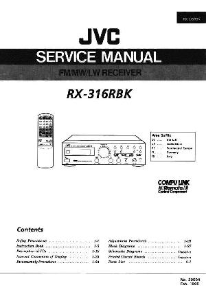 Сервисная инструкция JVC RX-316RBK ― Manual-Shop.ru