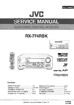 Сервисная инструкция JVC RX-774RBK ― Manual-Shop.ru