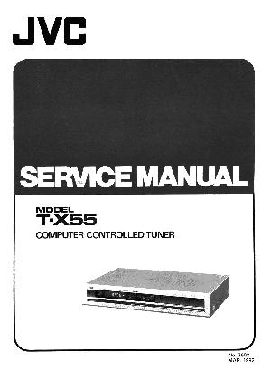 Сервисная инструкция JVC T-X55 ― Manual-Shop.ru