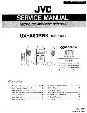 Сервисная инструкция JVC UX-A60RBK ― Manual-Shop.ru
