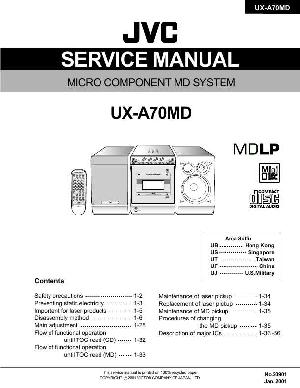 Сервисная инструкция JVC UX-A70MD ― Manual-Shop.ru