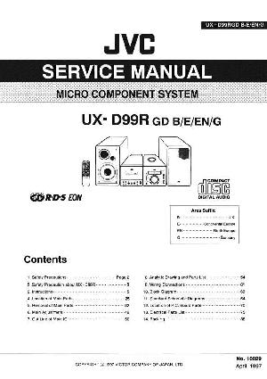 Сервисная инструкция JVC UX-D99R ― Manual-Shop.ru