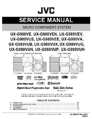 Сервисная инструкция JVC UX-G980 ― Manual-Shop.ru