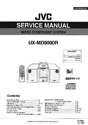 Сервисная инструкция JVC UX-MD9000R ― Manual-Shop.ru