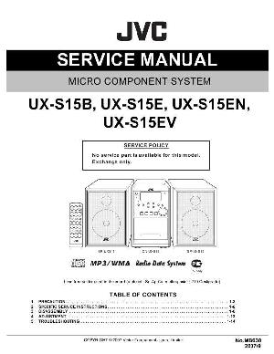 Сервисная инструкция JVC UX-S15 CA-UXS15 ― Manual-Shop.ru