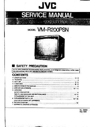 Сервисная инструкция JVC VM-R200PSN ― Manual-Shop.ru