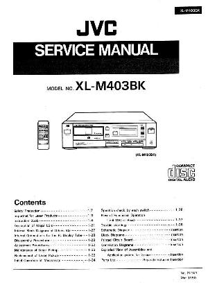 Сервисная инструкция JVC XL-M403BK ― Manual-Shop.ru
