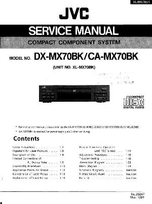 Сервисная инструкция JVC XL-MX70BK ― Manual-Shop.ru