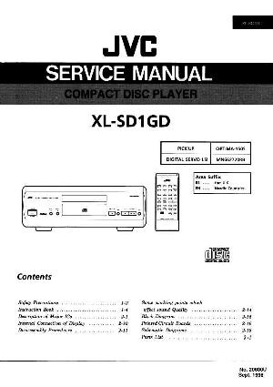 Сервисная инструкция JVC XL-SD1GD ― Manual-Shop.ru