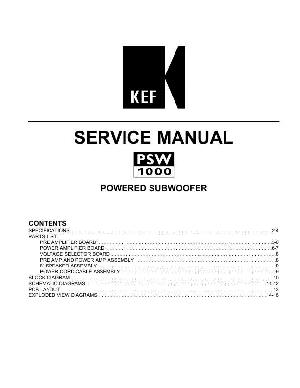 Service manual Kef PSW-1000 ― Manual-Shop.ru