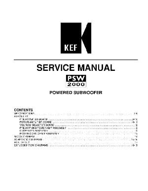 Service manual Kef PSW-2000 ― Manual-Shop.ru