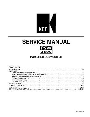 Service manual KEF PSW-3500 ― Manual-Shop.ru