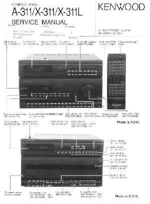 Сервисная инструкция KENWOOD A-311, X-311, X-311L ― Manual-Shop.ru