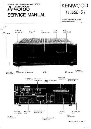 Сервисная инструкция Kenwood A-45, A-65 ― Manual-Shop.ru