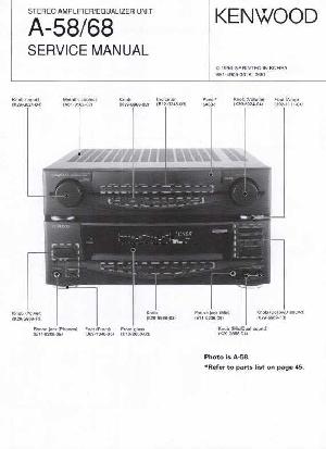 Сервисная инструкция KENWOOD A-58, A-68 ― Manual-Shop.ru