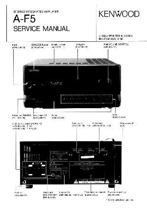 Сервисная инструкция Kenwood A-F5 ― Manual-Shop.ru