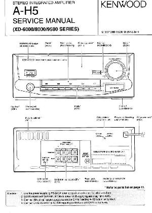 Сервисная инструкция Kenwood A-H5 ― Manual-Shop.ru