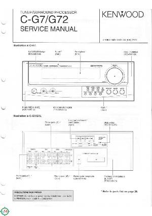 Сервисная инструкция Kenwood C-G7, C-G72 ― Manual-Shop.ru