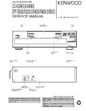 Сервисная инструкция Kenwood CD-403, CD-404, CD-406 ― Manual-Shop.ru