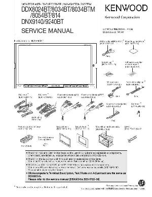 Сервисная инструкция Kenwood DDX-814, DDX-8024BT, DDX-8034BT, DDX-8054BT, DNX-9140, DNX-9240BT ― Manual-Shop.ru