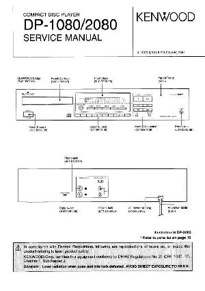 Сервисная инструкция KENWOOD DP-1080, DP-2080 ― Manual-Shop.ru