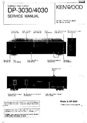 Сервисная инструкция Kenwood DP-3030, DP-4030 ― Manual-Shop.ru