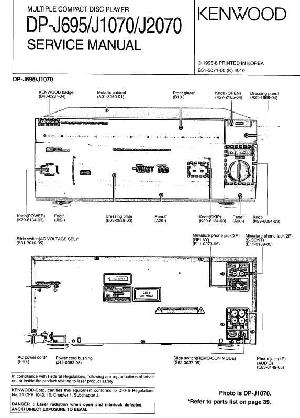 Сервисная инструкция Kenwood DP-J695, DP-J1070, DP-J2070 ― Manual-Shop.ru