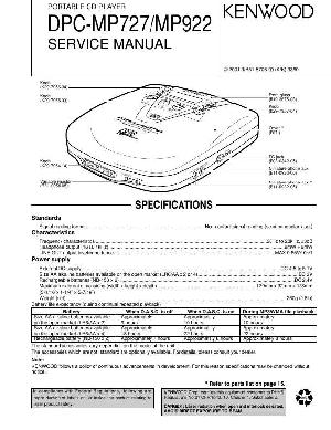 Сервисная инструкция Kenwood DPC-MP727, DPC-MP922 ― Manual-Shop.ru