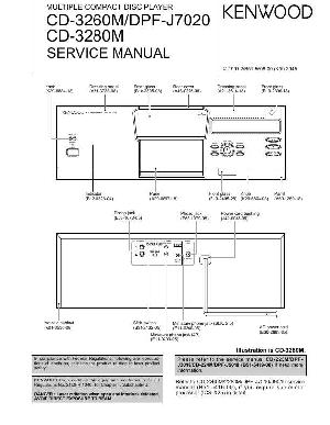 Service manual Kenwood DPF-J7020, CD-3260M, CD-3280M ― Manual-Shop.ru