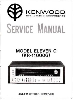 Service manual Kenwood ELEVEN-G, KR-11000G  ― Manual-Shop.ru