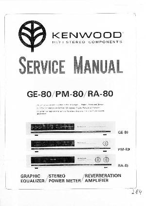 Сервисная инструкция Kenwood GE-80, PM-80, RA-80 ― Manual-Shop.ru