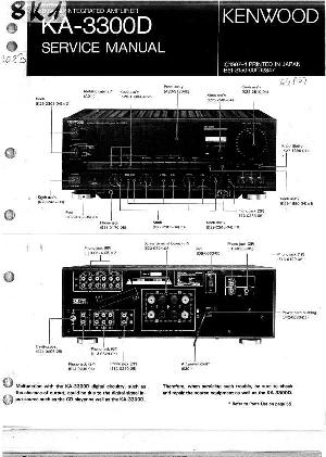 Сервисная инструкция Kenwood KA-3300D ― Manual-Shop.ru