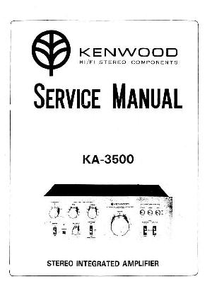 Сервисная инструкция Kenwood KA-3500  ― Manual-Shop.ru
