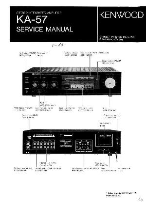 Сервисная инструкция Kenwood KA-57 ― Manual-Shop.ru