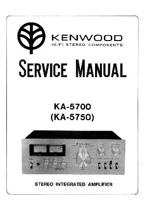 Сервисная инструкция Kenwood KA-5700, KA-5750 ― Manual-Shop.ru
