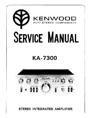 Сервисная инструкция Kenwood KA-7300  ― Manual-Shop.ru