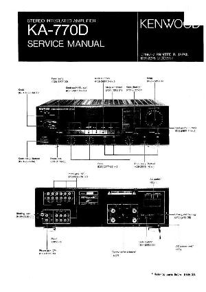 Сервисная инструкция Kenwood KA-770D ― Manual-Shop.ru