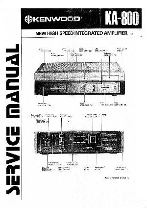 Сервисная инструкция Kenwood KA-800 ― Manual-Shop.ru