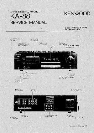 Сервисная инструкция Kenwood KA-88 ― Manual-Shop.ru