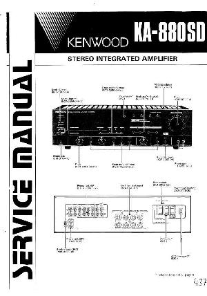 Сервисная инструкция Kenwood KA-880SD ― Manual-Shop.ru